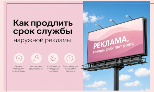 Как продлить срок службы наружной рекламы в  Дивногорске