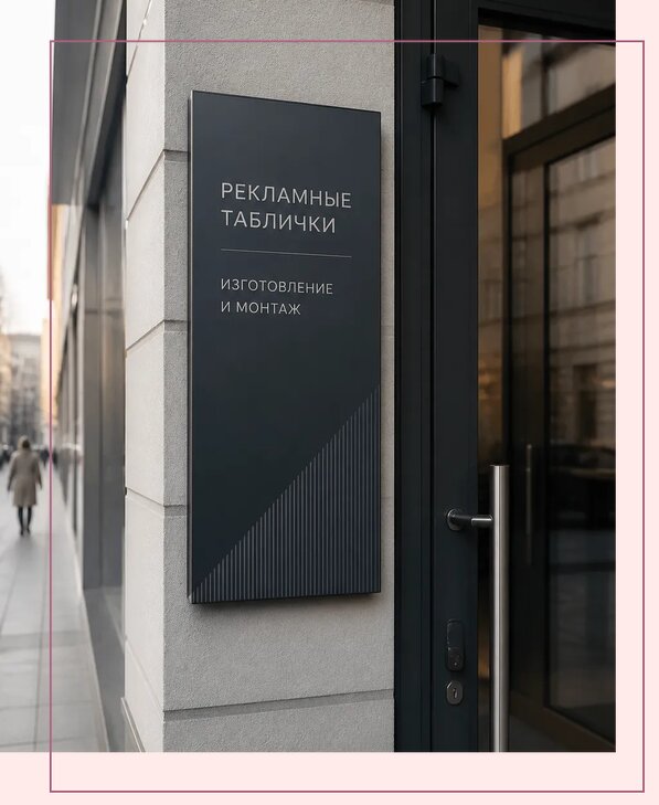 Рекламные таблички в Дивногорске по цене от 4550 р. | Аванза-Двн