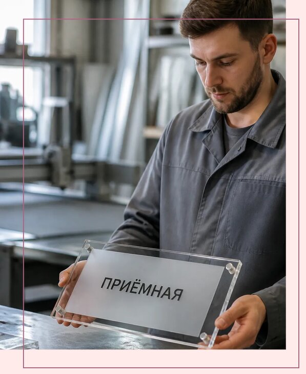 Таблички из оргстекла на заказ в Дивногорске от 3943 р. | Аванза-Двн