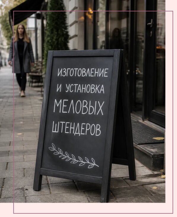 Меловые штендеры в Дивногорске по цене от 6572 р. | Аванза-Двн